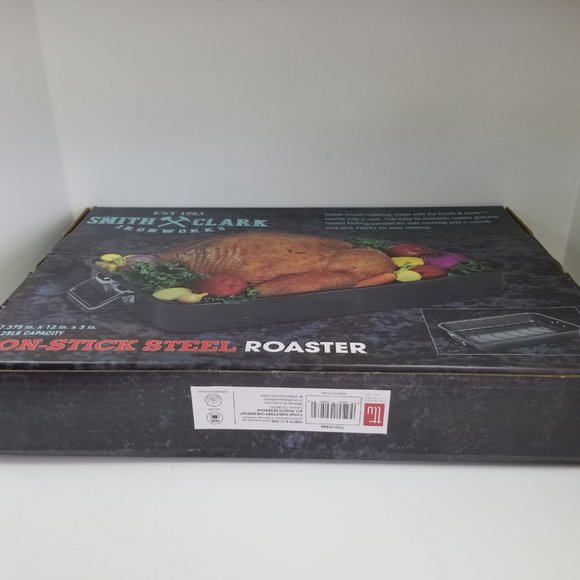 Smith and Clark ironworks non-stick steel roaster brand new - Picture 5 of 12